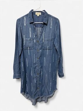 cloth and stone chambray shirt dress Cloth & Stone Lila Chambray Shirtdress
